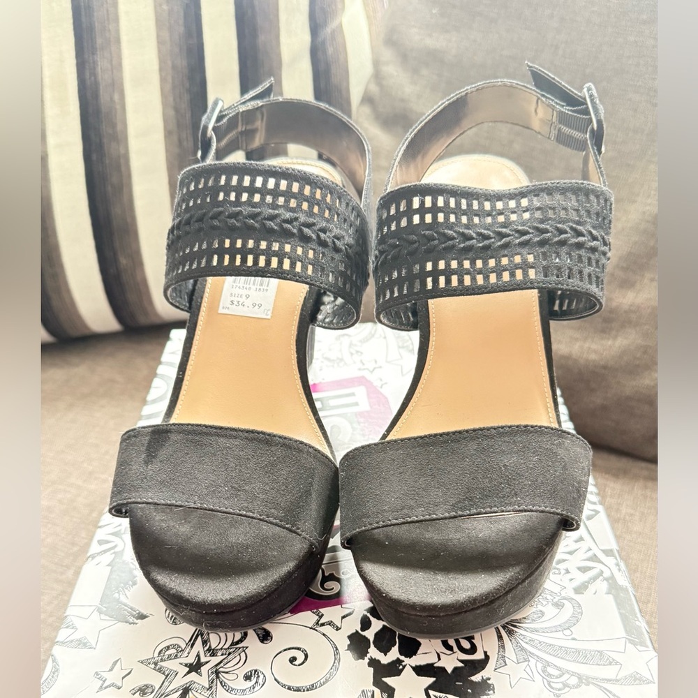 Brash Black Platform Sandals